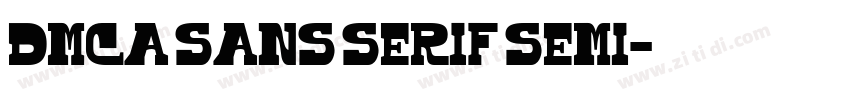 DMCA Sans Serif Semi字体转换 DMCA Sans Serif Semi字体转换